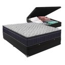Ver imagem 1 de Cama Box Baú Preto Viúvo Extra Firme Airtech D45 Ortobom