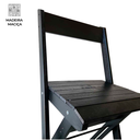 Ver mais imagens de Banqueta Eucalipto Dobrável Ideal para Bistrô ou Bar: Preto