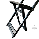 Ver imagem 7 de Banqueta Eucalipto Dobrável Ideal para Bistrô ou Bar: Preto