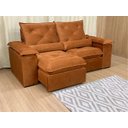 Ver imagem 4 de Sofá Retrátil Reclinável 1,80 m Terracota 509 Zuqui Plus