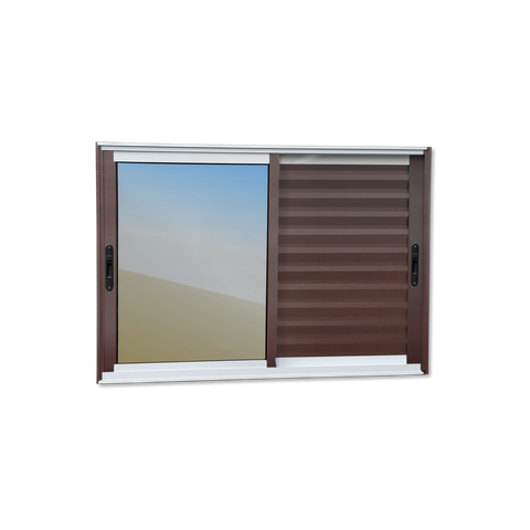 Veneziana Alumínio Elite 3 Folhas Moveis 120 x 150 V.Reflex Mix Corten Brimak