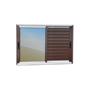Ver imagem 1 de Veneziana Alumínio Elite 3 Folhas Moveis 120 x 150 V.Reflex Mix Corten Brimak