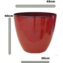 Ver imagem 1 de Vaso para Plantas Grande Decorativo Sala Jardim Alto Brilho e Leve (liso/vermelho)