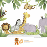 Painel Safari Aquarela-md12 - 2