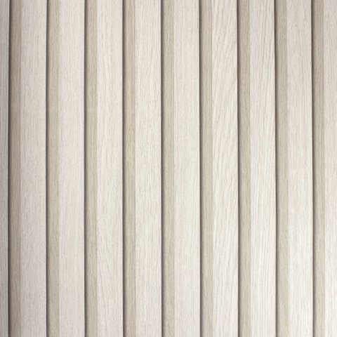 Papel de Parede Ripado Madeira Bege Claro+ Cola Inclusa- Vinilico Lavável