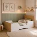 Ver imagem 1 de Cama Evolutiva 2 em 1 - Branco com Carvalho