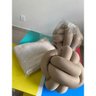 Almofada de Nó Escandinavo Nozinho Decorativo 35cm Marrom - 3