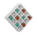 Ver imagem 5 de Kit 2 Nicho Decorativo Porta Toalha com 16 Nichos Multiuso Glamour:branco