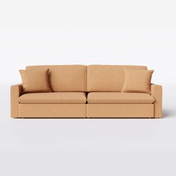 Sofá Cama Bélgica Retrátil e Reclínável 2,70m em Boucle Sheep Gold Mostarda - Home Mobily - 9