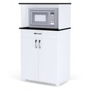 Ver imagem 3 de Bancada Micro-Ondas Cassandra Branco Preto