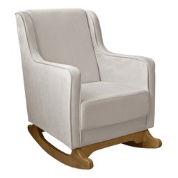 Poltrona de Amamentação Aquila Balanço C/ Pufe Bege - 3