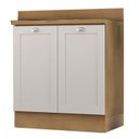 Ver imagem 1 de Balcao com Tampo 2 Portas 80 Cm Cd1012403 Branco Dtall