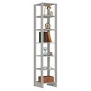 Ver imagem 5 de Estante Multiuso 6 Prateleiras Ey104 200x40 Cm Branco Novam