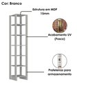 Ver imagem 4 de Estante Multiuso 6 Prateleiras Ey104 200x40 Cm Branco Novam