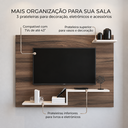 Ver imagem 3 de Painel para TV até 42 Polegadas com Prateleira Denver Nogueira/Carvalho - J Carvalho