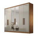 Ver imagem 3 de Guarda Roupa Marselha 6 Portas 6 Gavetas Com Espelho Clic Móveis