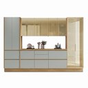 Ver imagem 2 de Cozinha Rainha 6 Peças 10 Portas Cristaleira com Rodapé Reflecta 100% MDF