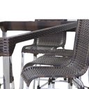 Ver imagem 6 de 8 Cadeiras e Mesa de Jantar Haiti em Alumínio para Cozinha