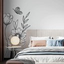 Ver imagem 2 de Adesivo de Parede Folhas Contemporâneo 03-Extra Grande 156x75cm
