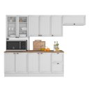 Ver imagem 5 de Cozinha Clássica Modulada com Nicho 5 Peças 270cm Unna Poliman Móveis
