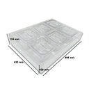 Ver imagem 7 de Display Expositor Condimentadora Em Acrílico Com 6 CUBAS Em POLICARBONATO 1/6x100 mm 1,5 Litros + 6 