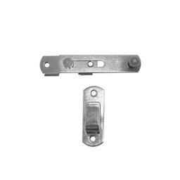 Trava 10cm Tranca de Porta Aço Inox Trinco Tarjeta Ferrolho - 4