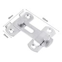 Ver imagem 2 de Trava 10cm Tranca de Porta Aço Inox Trinco Tarjeta Ferrolho