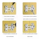 Ver imagem 7 de Trava 10cm Tranca de Porta Aço Inox Trinco Tarjeta Ferrolho