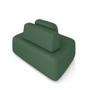 Ver imagem 6 de Sofá Ilha Sala de Estar Modulado Dakota 142cm Encosto Almofada Solta Veludo Verde G33 - Gran Belo