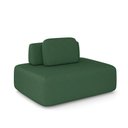 Ver imagem 2 de Sofá Ilha Sala de Estar Modulado Dakota 142cm Encosto Almofada Solta Veludo Verde G33 - Gran Belo