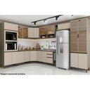 Ver imagem 4 de Balcão de Cozinha Canto Oblíquo Connect 1 Porta c/Tampo Duna/Cristal - Henn