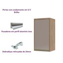 Ver imagem 4 de Armário Cozinha Aéreo de Parede 1 Porta 40 - Módulo Cozinha Mel - Luciane 1307:Graff