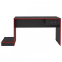Ver imagem 2 de Quarto Gamer 2 Peças com 1 Mesa Gamer, 1 Estante Preto/Vermelho - Artely Móveis