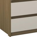 Ver imagem 2 de Cômoda Quarto Solteiro 63cm 4 Gavetas Samira Freijó/mocca L01 - Mpozenato