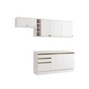 Ver imagem 2 de Armário de Cozinha Completa Garrafeiro 100% Mdf 260cm Branco Celeste Kappesberg