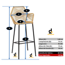 Ver imagem 2 de Banqueta Tropicalia Alta Balcão Preta
