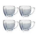 Ver imagem 3 de Kit 4 Xícaras de Café Vidro Love em Casa Tem 195ml