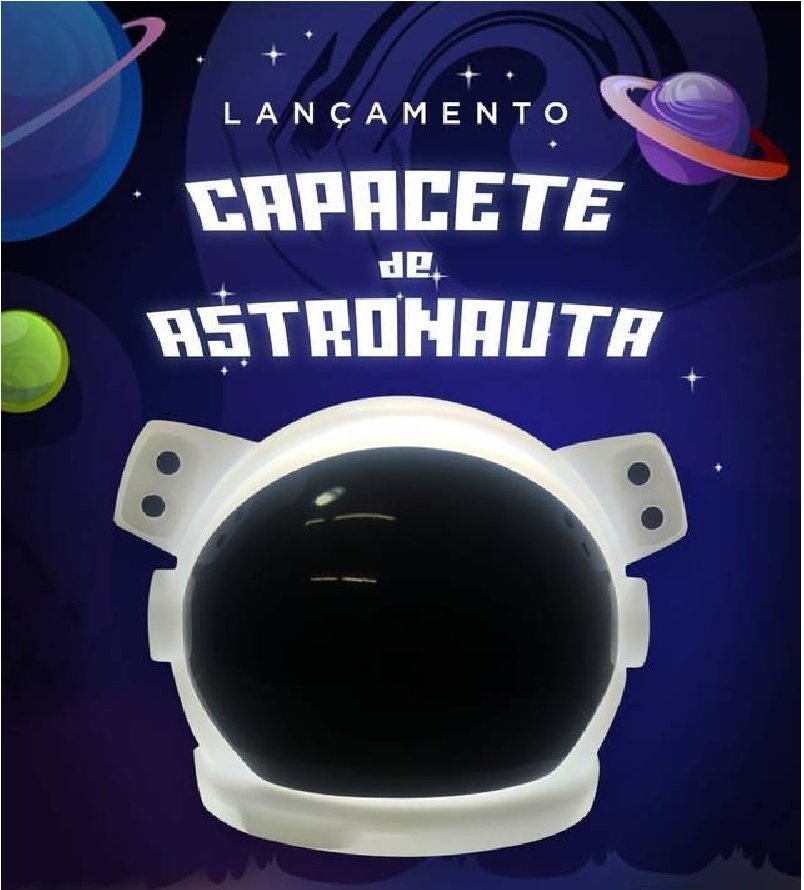 Luminária Decoração Quarto Capacete Astronauta Decorfun Luminaria Infantil, Luminaria Astronauta, Lu - 5