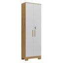 Ver imagem 2 de Armário Multiuso 2 Portas com Chave 100% Mdf Prisma Espresso Móveis