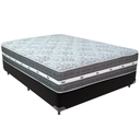 Ver imagem 1 de Cama Box e Colchão Black Graphite Molas Ensacadas Casal Anjos: Preto