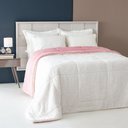 Ver imagem 6 de Coberdron Edredom Casal D. Face Sherpa Mantinha Rosê