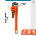 Ver imagem 2 de Chave de Grifo Tubo Tipo Rigid 48 Polegadas - Starfer