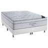 Cama Box King: Colchão Molas Ensacadas Ortobom SuperPocket Freedom Visco + Base CRC Courano White( - 1