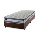 Ver imagem 3 de Conjunto Cama Box Solteirão c/ Molas Ensacadas Alpine Marrom 96x203x65