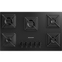 Ver imagem 2 de Cooktop 5 Bocas a Gás Grades de Ferro Aramado Chama Simmer Bdd75be Brastemp