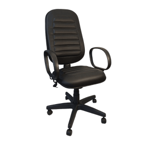Cadeira Escritório Presidente Comfort Costurada:preto