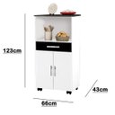 Ver imagem 5 de Balcao Classic Com Rodizios Para Bebedouro / Microondas Bpm PASSE BEM