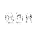 Ver imagem 7 de Cadeira Tramontina Grace Camurça em Polipropileno com Braços