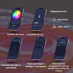 Kit Fita Neon 5v 5m Rgb Digital 7*14mm Ip68 Tb-01-5145 - 6