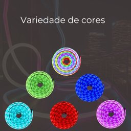 Kit Fita Neon 5v 5m Rgb Digital 7*14mm Ip68 Tb-01-5145 - 2